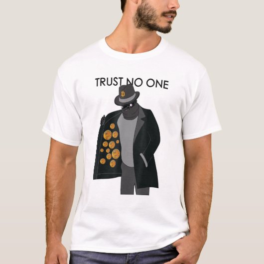 Bitcoin信頼なし Tシャツ (正面)