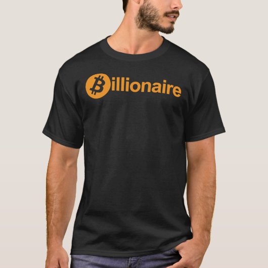 Bitcoin億万長者エッセンシャルTシャツ Tシャツ (正面)