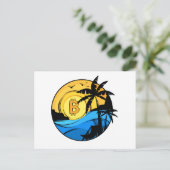 Bitcoin夏 – 暗号コイン 案内ポストカード (スタンド正面)