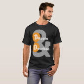 Bitcoin女男性へ性Bitcoinアパレル Tシャツ (正面フル)