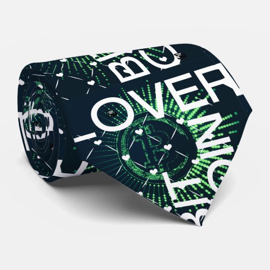Bitcoin恋人© by PEAF DOVE©ネックタイ ネクタイ (ロール)