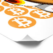 Bitcoin招き猫ラッキーキャットポスター ポスター (コーナー)