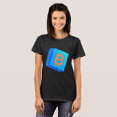 Bitcoin暗号通貨暗号取引ブロックチェーン Tシャツ (正面フル)