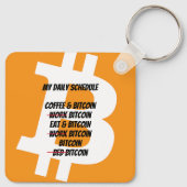 Bitcoin毎日のスケジュール キーホルダー (裏面)