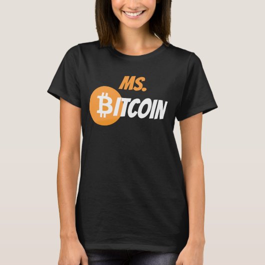 Bitcoin氏のブロック・チェーンのCyrptocurrencyのワイシャツ Tシャツ (正面)