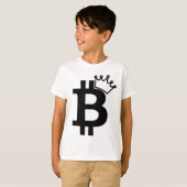 Bitcoin王Black Logo Design Tシャツ (正面フル)