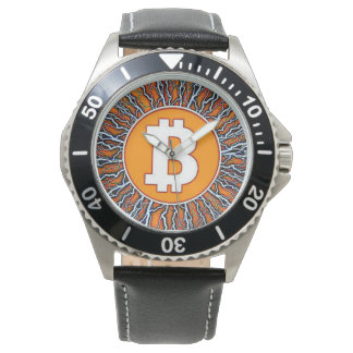 Bitcoin稲妻、 腕時計