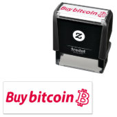 BITCOIN自己買インキングのラバーマネースタンプ セルフインキングスタンプ (インサイチュ)