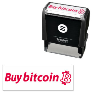 BITCOIN自己買インキングのラバーマネースタンプ セルフインキングスタンプ
