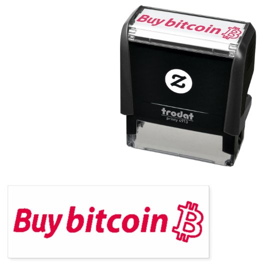 BITCOIN自己買インキングのラバーマネースタンプ セルフインキングスタンプ (インサイチュ)