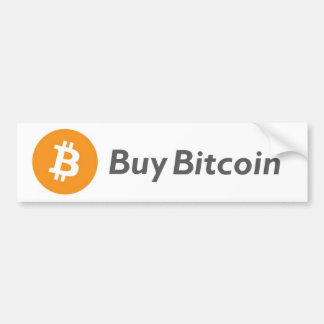 Bitcoin買バンパーステッカー バンパーステッカー