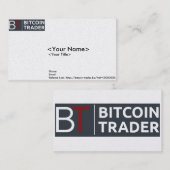 Bitcoin貿易業者のビジネスまたは接触カード コーリングカード (正面/裏面)