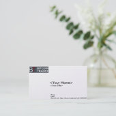 Bitcoin貿易業者のビジネスまたは接触カード コーリングカード (スタンド正面)