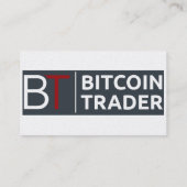 Bitcoin貿易業者のビジネスまたは接触カード コーリングカード (裏面)