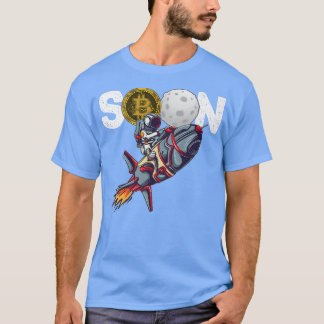 Bitcoin間もなく月の暗号通貨にHODLの叫びおもしろいへ Tシャツ