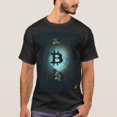 「Bitcoin革命：未来の衣服」 Tシャツ (正面)