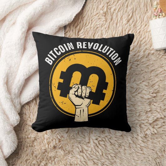 Bitcoin革命Cryptocurrency Trader仮想C クッション (ブランケット)