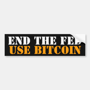 Bitcoin食べ物を与えられたLitecoinの自由を終えて下さい バンパーステッカー