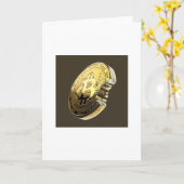 BITCOIN  カード (黄色い花)