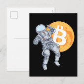 BITCOIN – クリプト宇宙飛行士 – 月へ シーズンポストカード (正面/裏面)