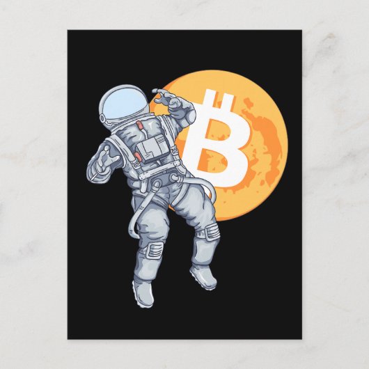 BITCOIN – クリプト宇宙飛行士 – 月へ シーズンポストカード (正面)