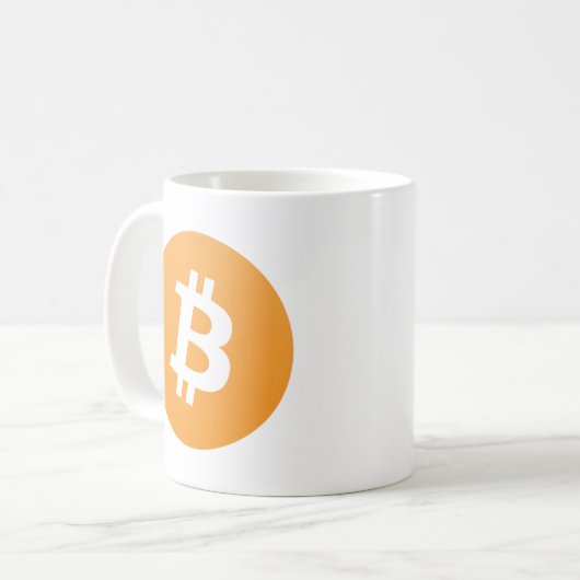 Bitcoin コーヒーマグカップ (正面左)