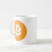 Bitcoin コーヒーマグカップ (正面左)
