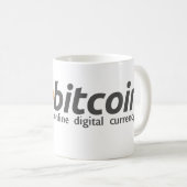Bitcoin -デジタルオンライン通貨 コーヒーマグカップ (正面右)