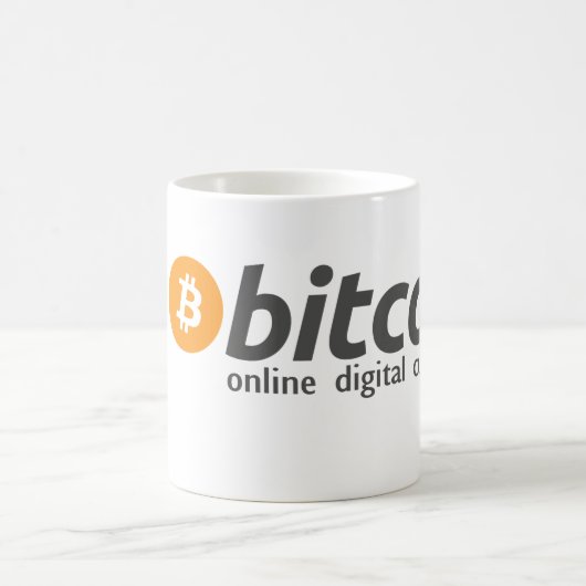 Bitcoin -デジタルオンライン通貨 コーヒーマグカップ (中央)