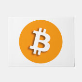 "BITCOIN " ドアマット (正面)