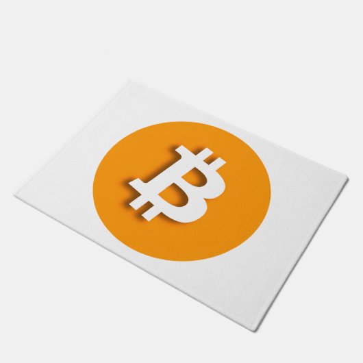 "BITCOIN " ドアマット (アングル)
