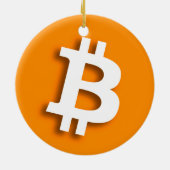 "BITCOIN" (両面) セラミックオーナメント (裏面)