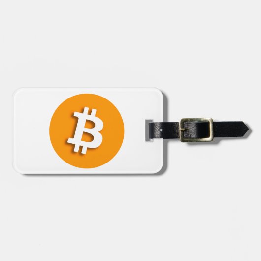 "BITCOIN" (両面) ラゲッジタグ (正面横)