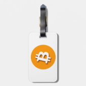 "BITCOIN" (両面) ラゲッジタグ (裏面縦)