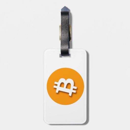 "BITCOIN" (両面) ラゲッジタグ (裏面縦)