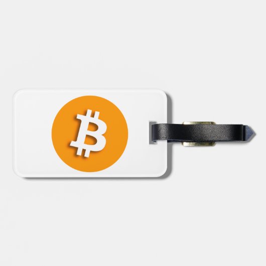 "BITCOIN" (両面) ラゲッジタグ (裏面横)