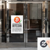 Bitcoin(多言語)を受け入れる ウィンドウサイン (オフィスドア)