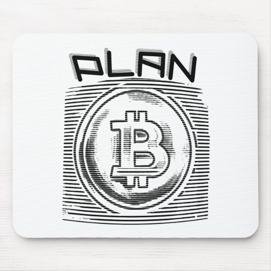 Bitcoin - 暗号資産プランB マウスパッド (正面)