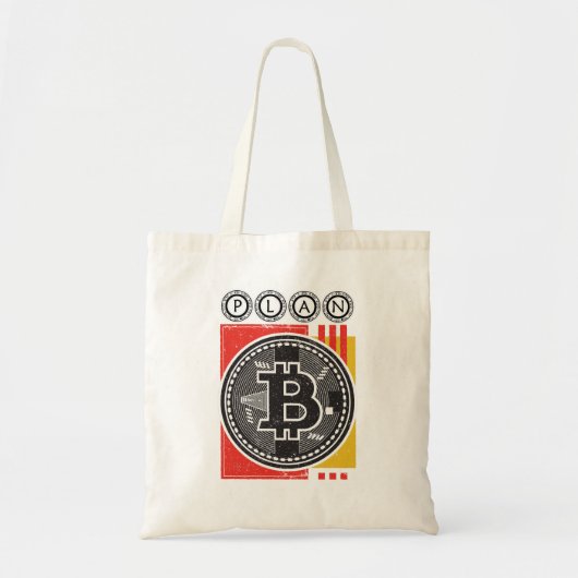 Bitcoin - 暗号通貨 - プランB トートバッグ (正面)