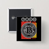 Bitcoin - 暗号通貨 - プランB 缶バッジ (正面&裏面)