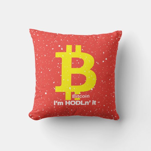Bitcoin -私はHodlnそれです クッション (正面)