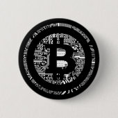 Bitcoin 缶バッジ (正面)