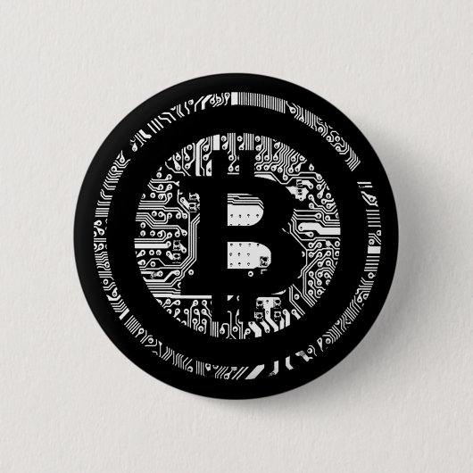 Bitcoin 缶バッジ (正面)