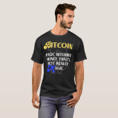 Bitcoin:魔法インターネットマネー Tシャツ (正面フル)