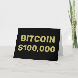 Bitcoin 100000お祝い カード