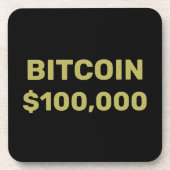 Bitcoin 100000お祝い コースター (正面)