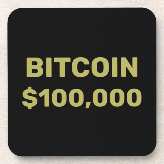 Bitcoin 100000お祝い コースター (正面)