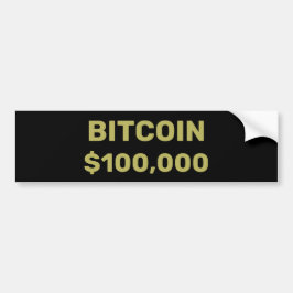 Bitcoin 100000お祝い バンパーステッカー