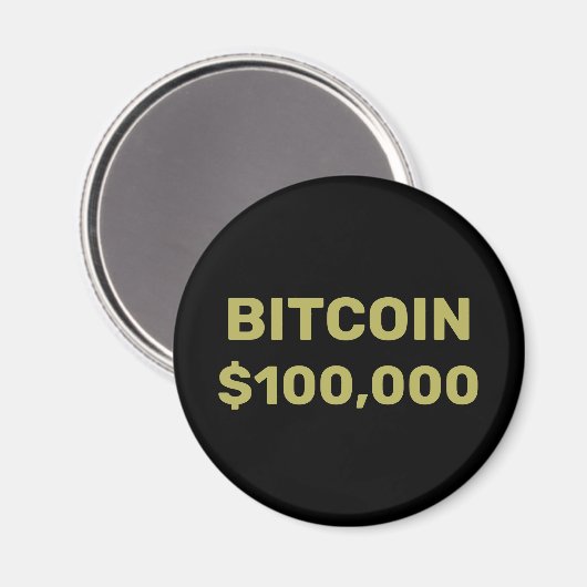 Bitcoin 100000お祝い マグネット (正面/裏面)