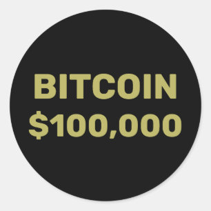 Bitcoin 100000お祝い ラウンドシール